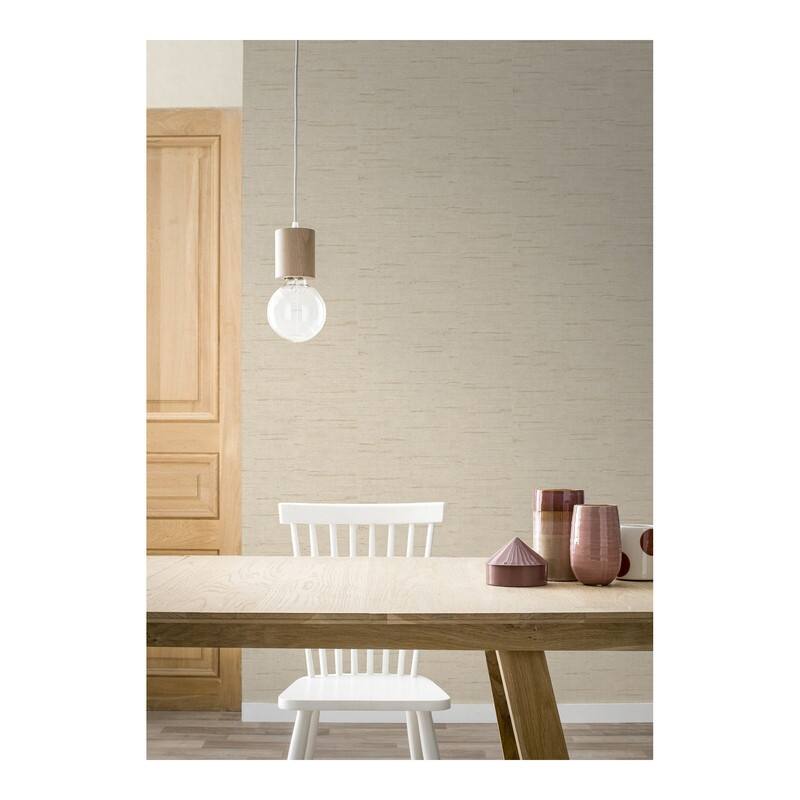 Advantage Maclure Champagne Striated Texture Wallpaper - 21 x 396 x 0.025