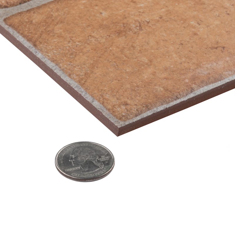 Merola Tile Tovar Cotto 17-3/4" x 17-3/4" Ceramic Floor and Wall Tile