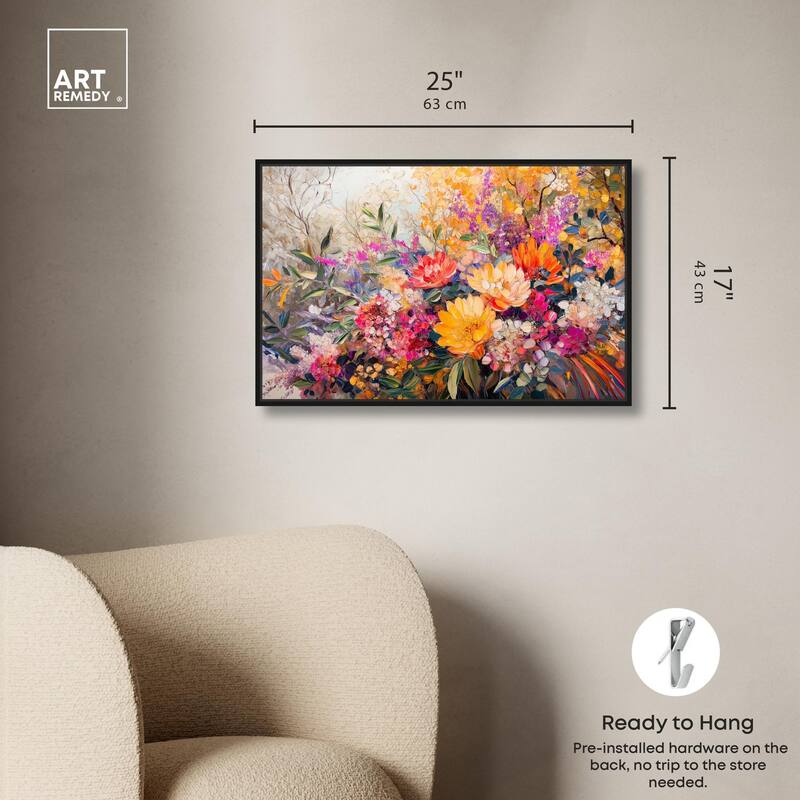 Golden Hour Garden Canvas by Art Remedy