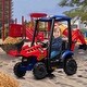 preview thumbnail 1 of 20, 4-in-1 12V Kids Ride on Tractor Excavator Bulldozer with Remote Control