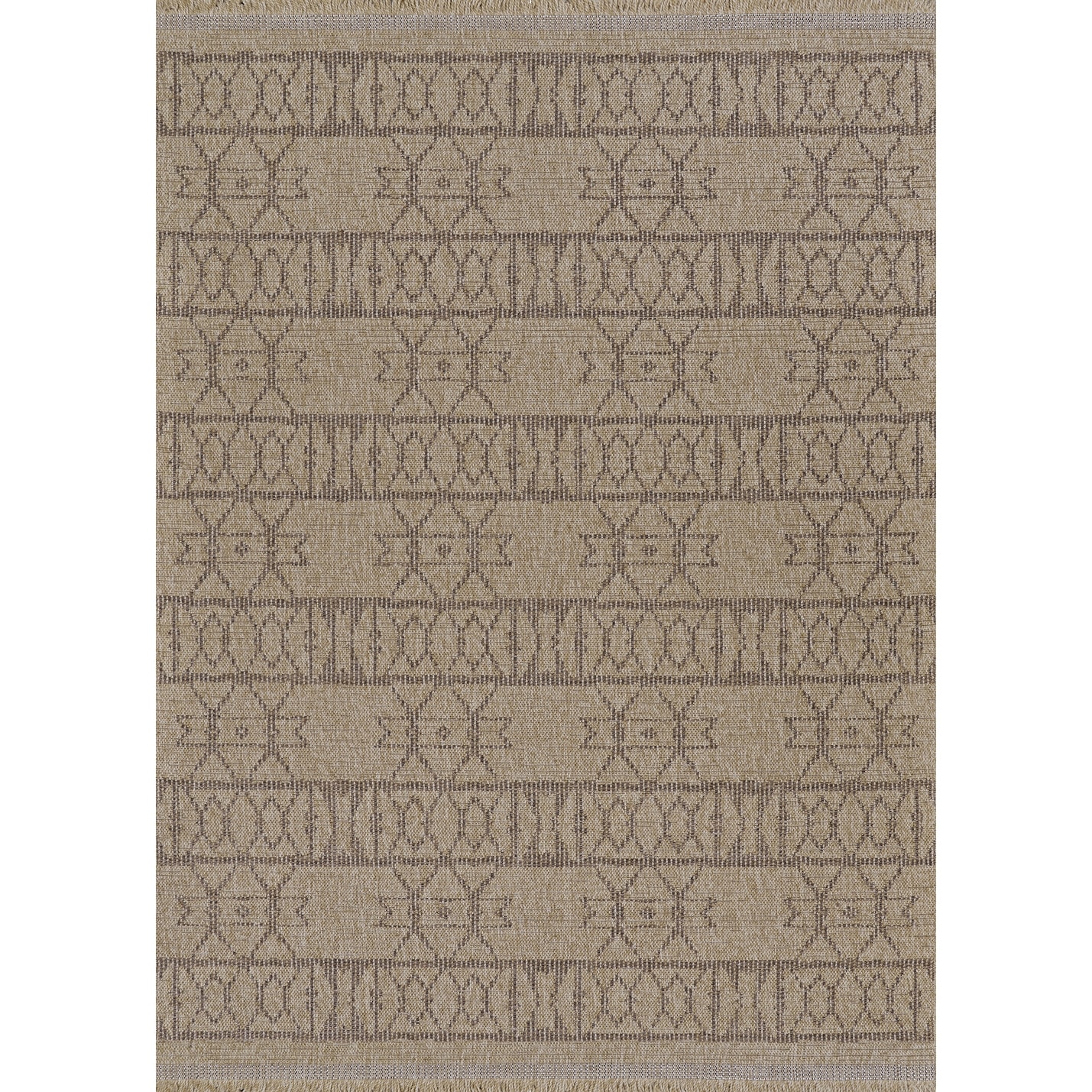 Dream Decor Rugs Triballe Briggs Brown Indoor Outdoor Area Rug