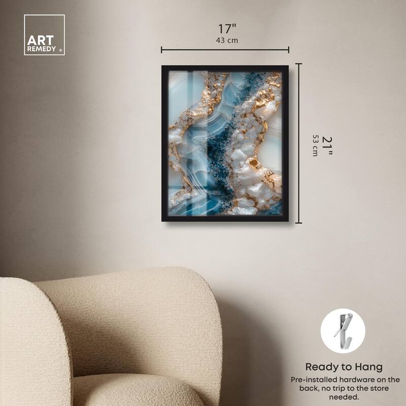Lapis River Shadowbox by Art Remedy
