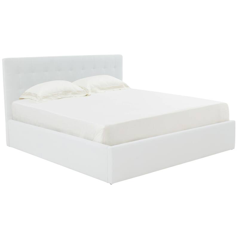 SAFAVIEH Couture Meliha Low Profile Tufted Platform Bed