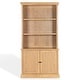 preview thumbnail 2 of 30, SAFAVIEH Couture Haylina 4-Shelf Wood Bookcase - 40"W x 21"D x 79"H Natural/Black