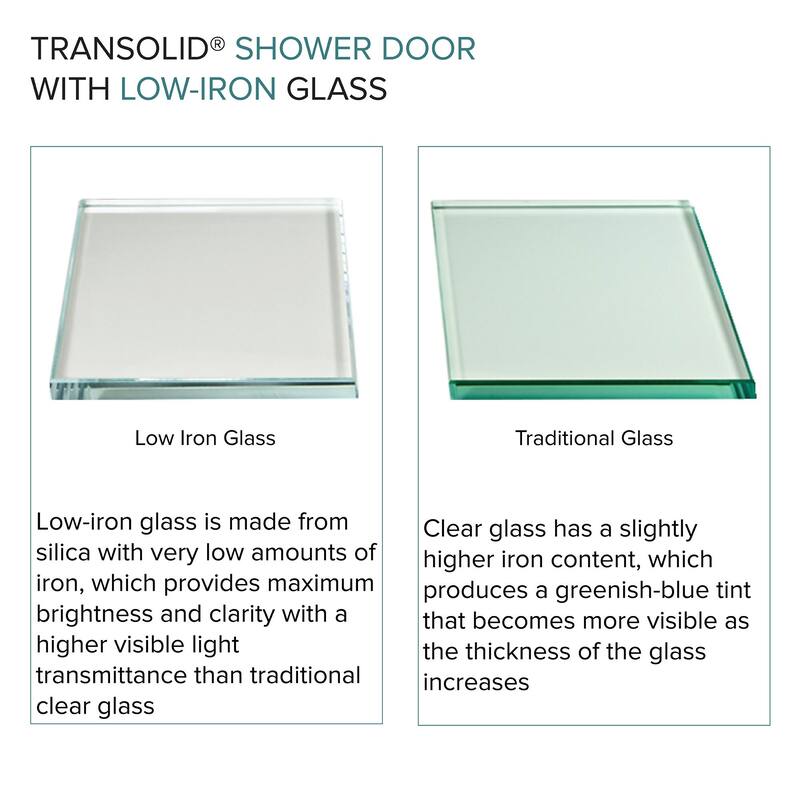 Brooklyn 60 in. W x 80 in. H Sliding Frameless Shower Door with Clear Glass Glass - 58-60-in W x 80-in H