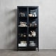 preview thumbnail 1 of 25, Rye Studio Cairyn Modern Glass and Metal Cabinet