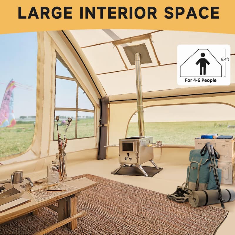 DoCred Inflatable Tent with Pump, Extra Large Inflatable House Tents