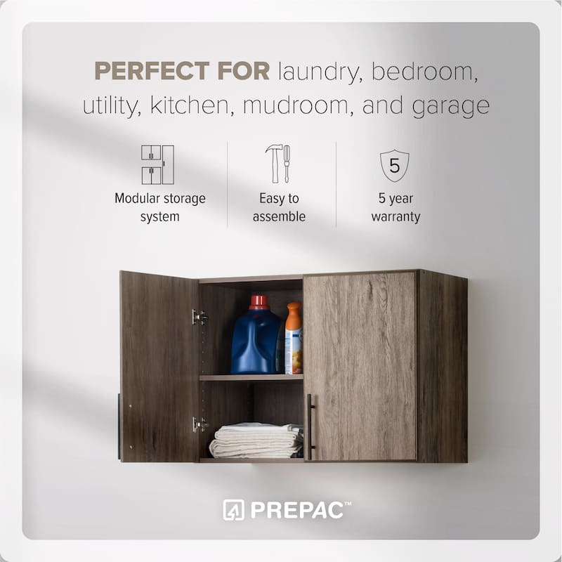 Prepac Winslow Elite 32-inch Stackable Wall Cabinet - 32 Inch