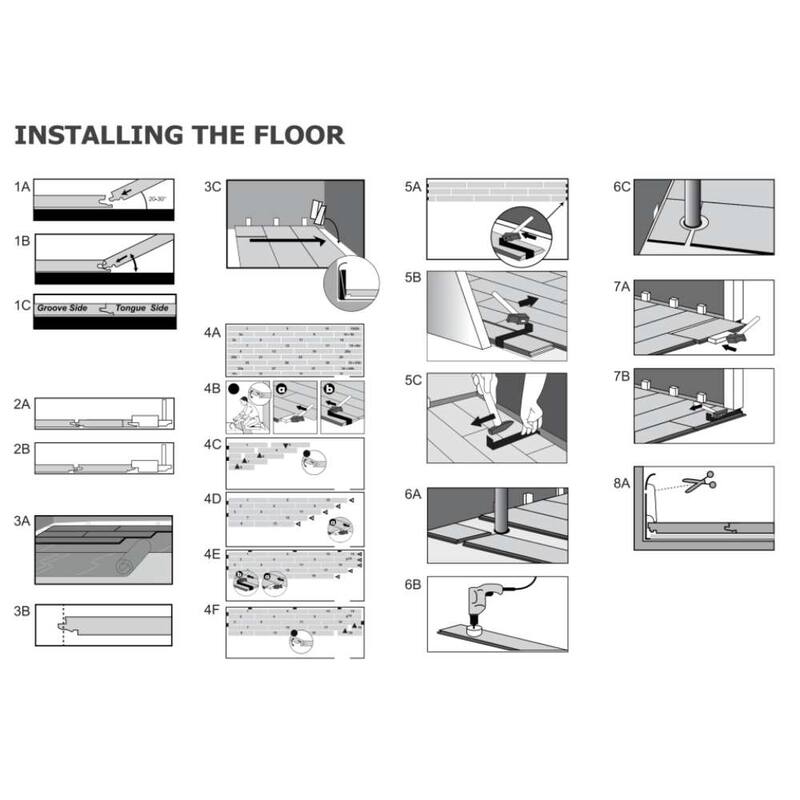 The Tile Life Muir 7x48 Grey Vinyl Floor & Wall Tile
