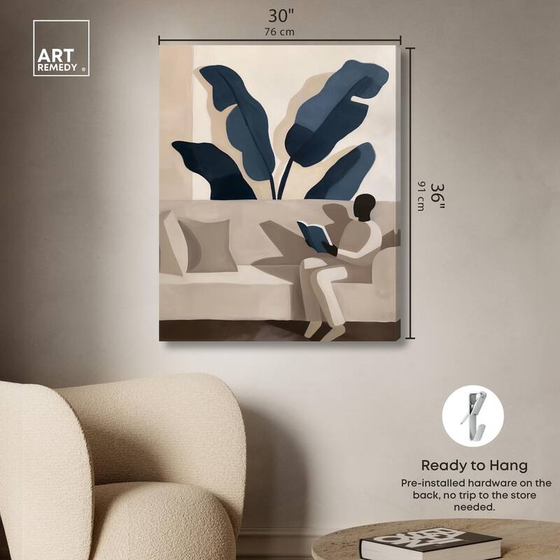 Void Reader II Canvas by Art Remedy, Gallery Wrapped