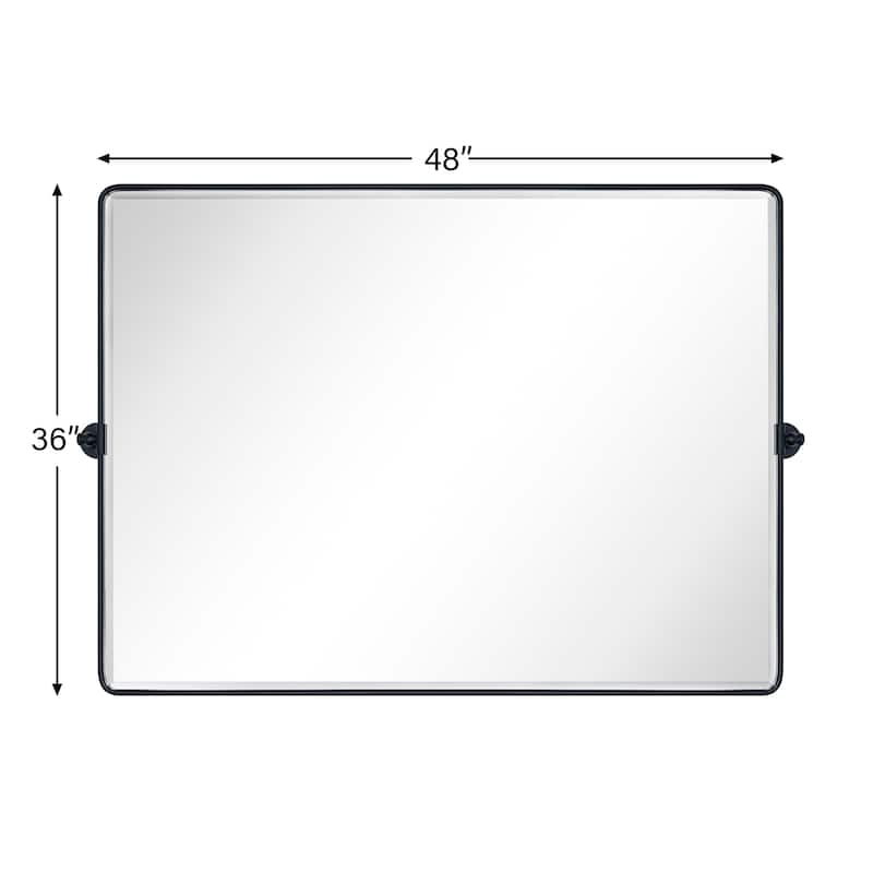 TEHOME Lutalo horizontal Beveled Bathroom / Vanity Mirror