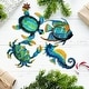 preview thumbnail 2 of 5, Set of 4 Metal Outdoor Wall Art Decor