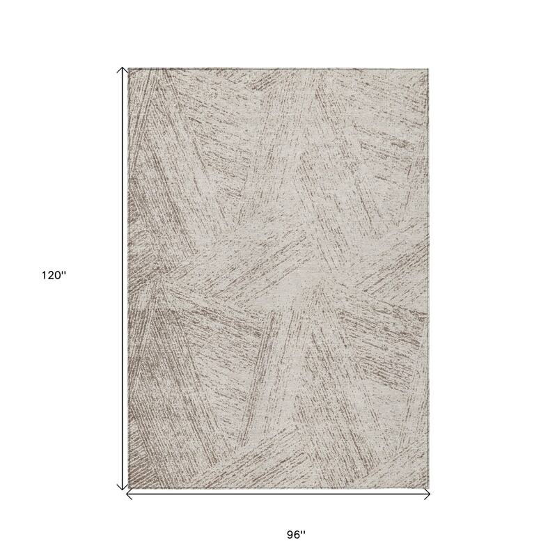 HomeRoots Abstract Transitional Rectangle Outdoor Rug
