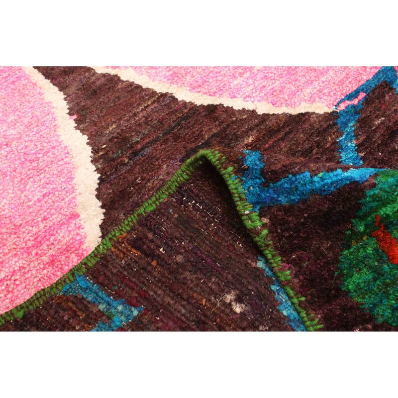 ECARPETGALLERY Hand-knotted Opulence Dark Brown Silk Rug - 4'10 x 6'8