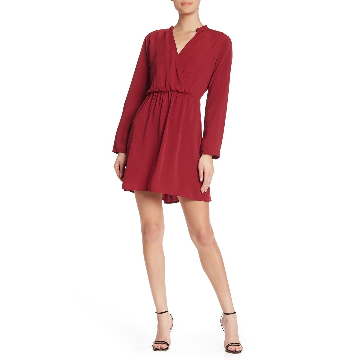 all in favor lily surplice dress