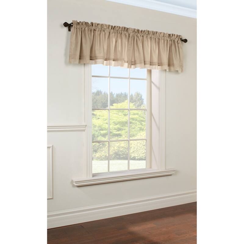 ThermaVoile Rhapsody Lined Rod Pocket Tailored Tiers and Valance
