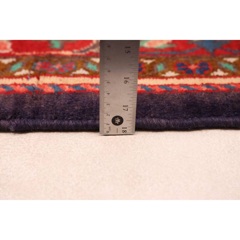 ECARPETGALLERY Hand-knotted Andelz Dark Navy Wool Rug - 4'3 x 11'2