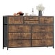 preview thumbnail 8 of 33, Wide 10 Drawer Dresser, Brown