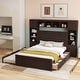 preview thumbnail 10 of 52, Modern Platform Bed with Integrated Cabinet and Drawers