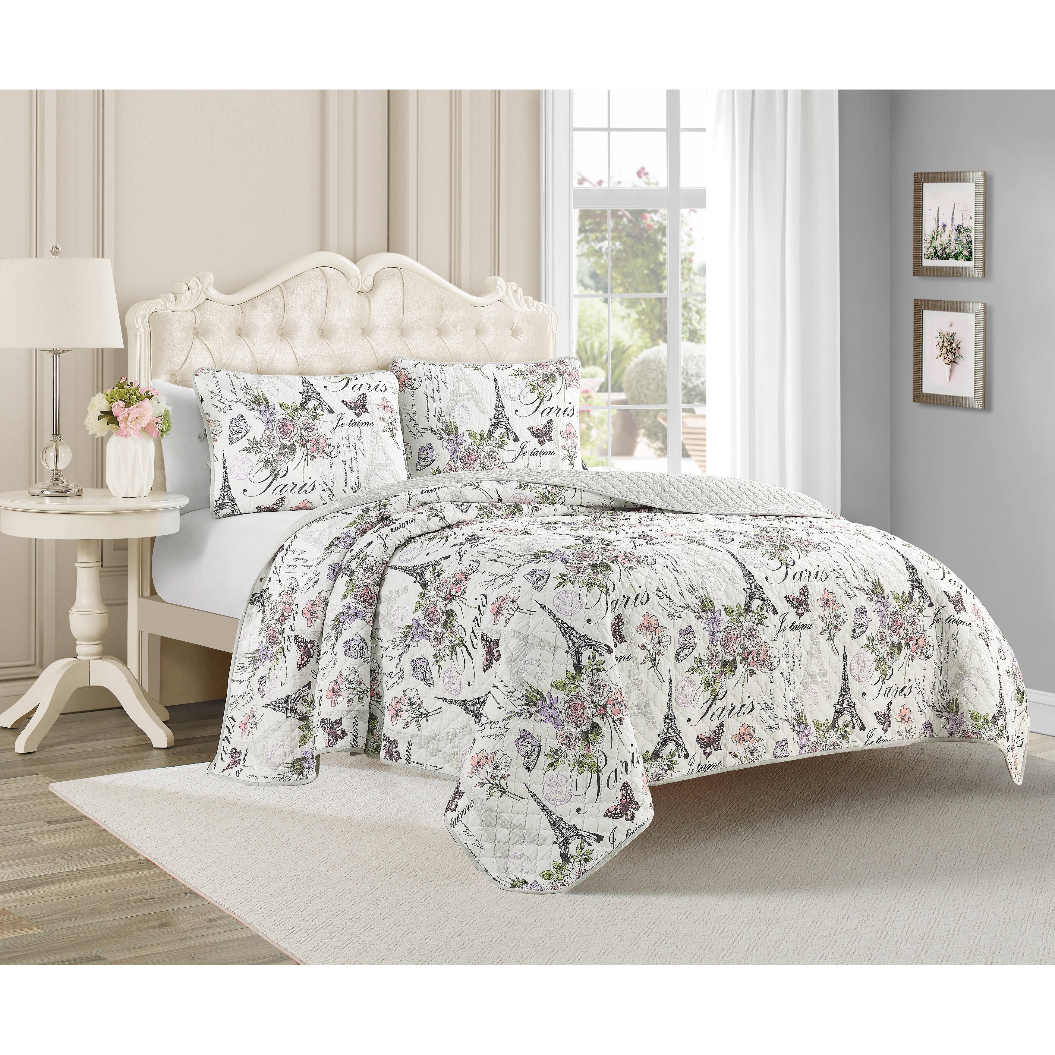 Hand Stitch 3-Piece Reversible King Quilt Set – The Find KC