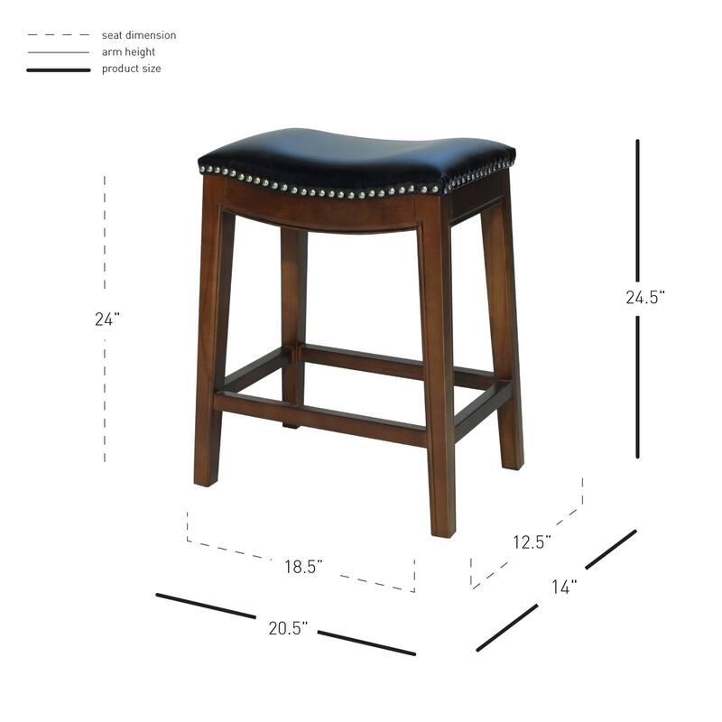 NPD Furniture Elmo Bonded Leather Counter Stool