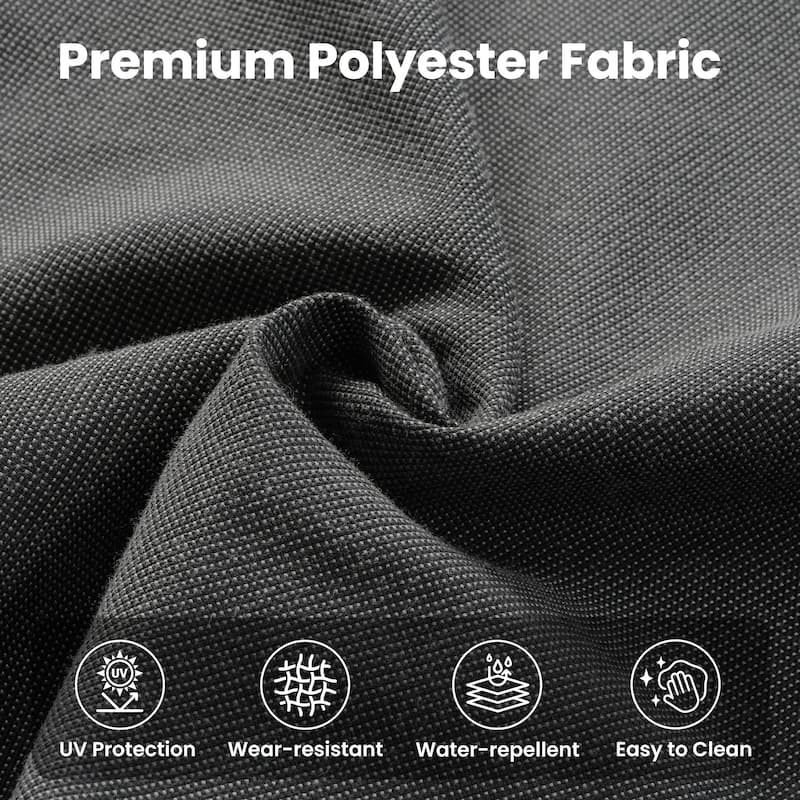 XIZZI 8-piece Outdoor Grey Wicker Furniture Conversation Set