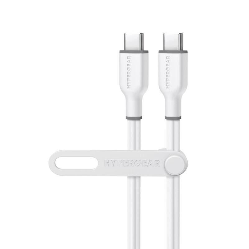 HyperGear Flexi PRO USB-C to USB-C Cable 6ft - White