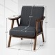 preview thumbnail 2 of 8, Gymax Upholstered Rocking Chair w/ Pillow Rocking Armchair w/ Rubber