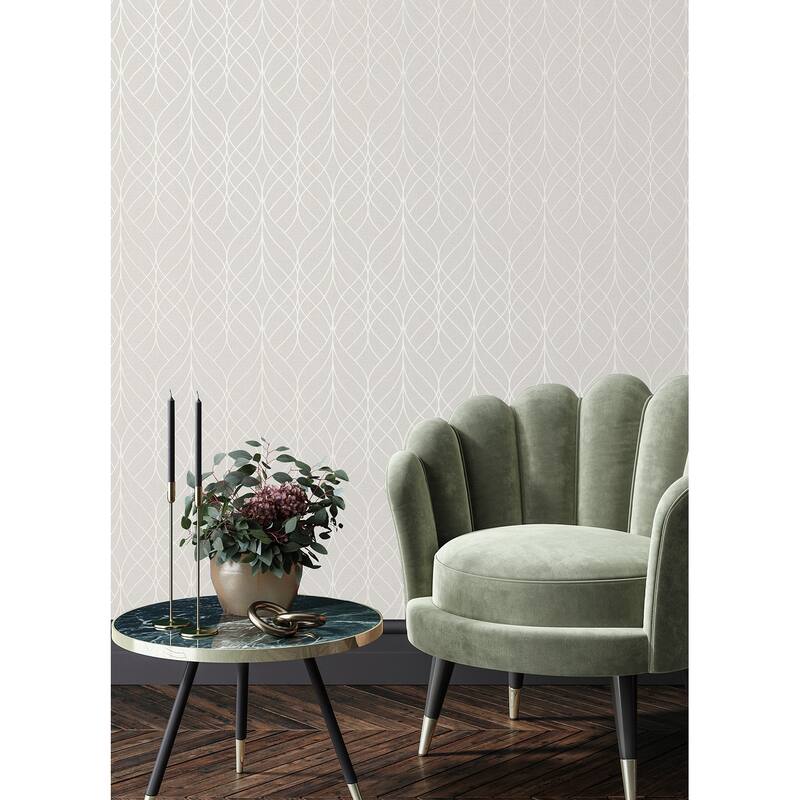 Advantage Hartley Mauve Geo Wallpaper