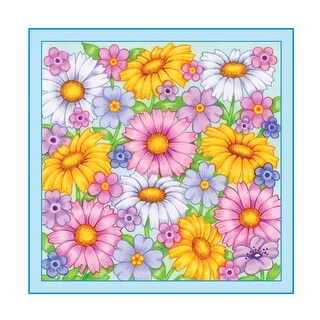 Kimura Designs 'Daisies' Canvas Art