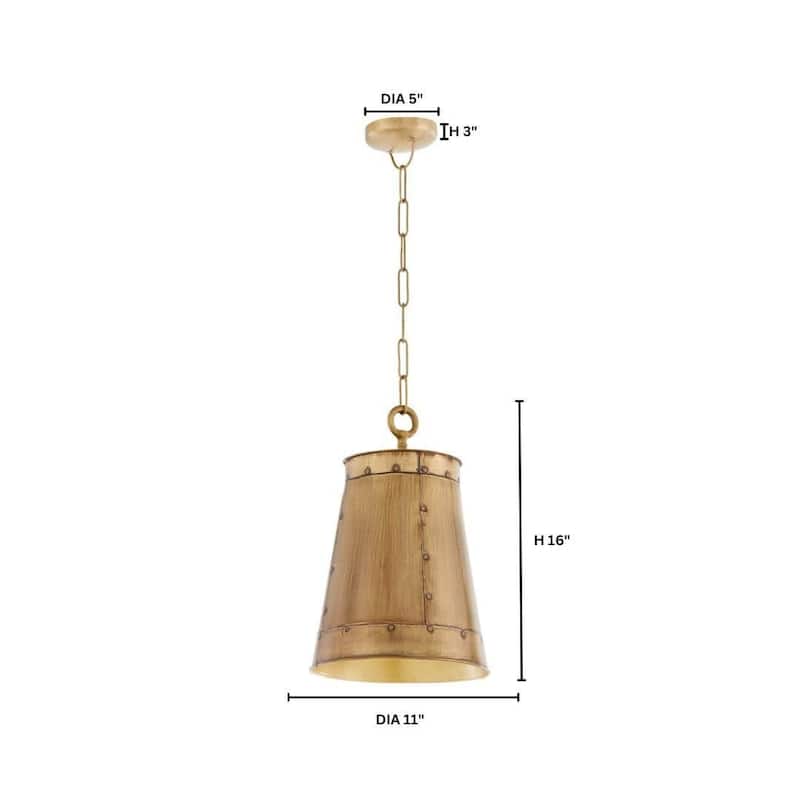 Quorum International 87-1 Artisan 11" Wide Pendant