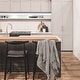 preview thumbnail 8 of 22, Solid Wood Farmhouse 25" Counter Bar Stool Barstool Modern Dining Elbow With Open Back PU Leather Cushion Kitchen Island
