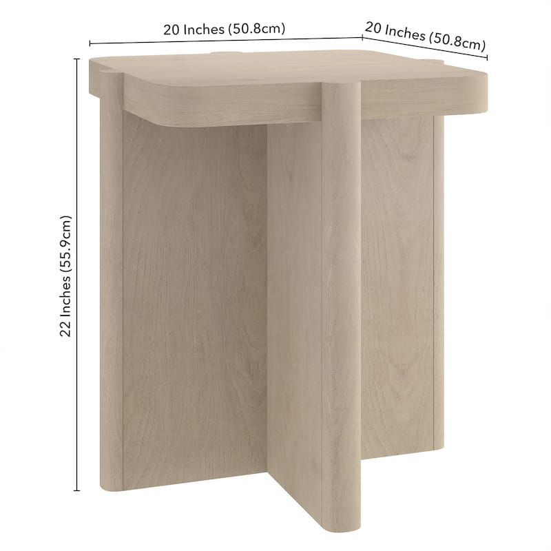 Laguna 20" Wide Square Side Table - 20" Wide