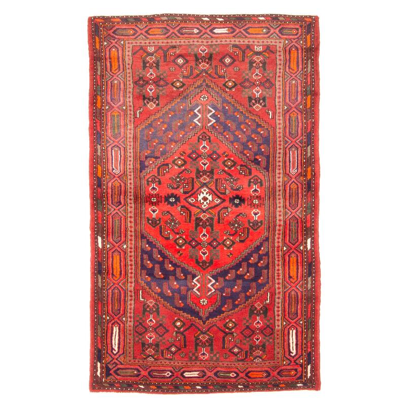 ECARPETGALLERY Hand-knotted Andelz Red Wool Rug - 3'8 x 6'1