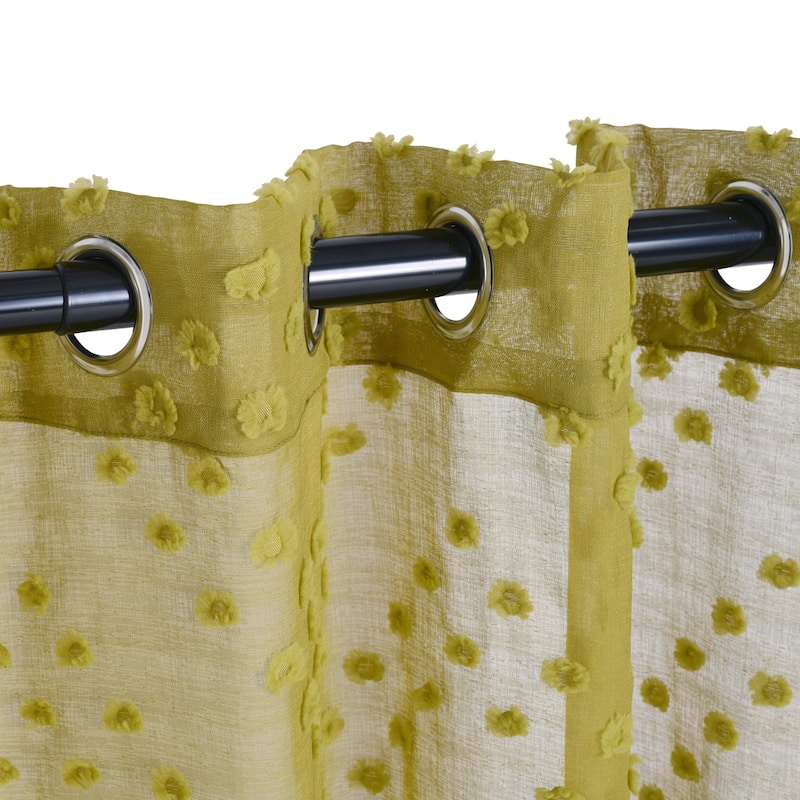 Superior Austen Sheer Grommet Curtain Panel Pair