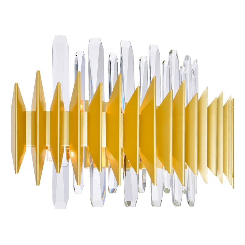 Cityscape 7 Light Wall Sconce With Satin Gold Finish - Satin Gold