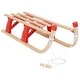 preview thumbnail 22 of 24, vidaXL Folding Sledge Wood 43.3"/46.9" 46.9" x 14.6" x 8.9" - Beige