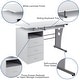 preview thumbnail 26 of 43, Pedestal 3-drawer Computer Desk with Keyboard Tray