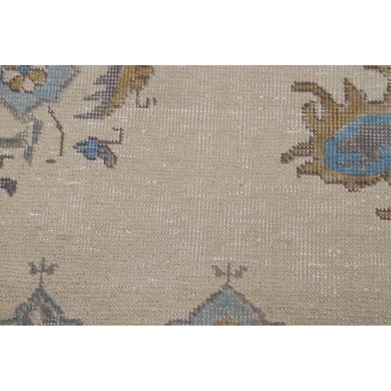 Geometric Tabriz Persian Rug Traditional Oriental Handmade Wool Carpet - 6'10"x 9'4"