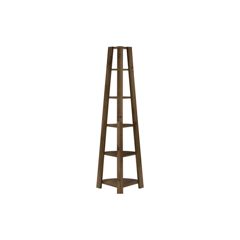 5 Tier Corner Bookshelf