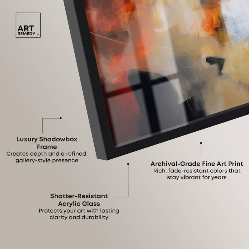 Earth and Fire I Shadowbox by Art Remedy