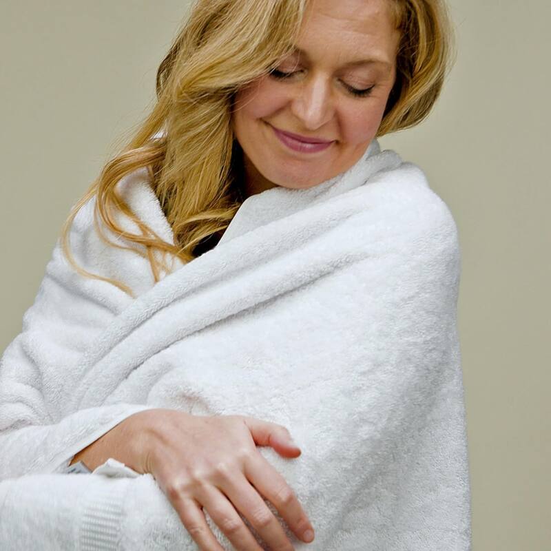 Salbakos Cotton Bath Towels Turkish Cotton Soft Absorbent Set of 4 - 27x54