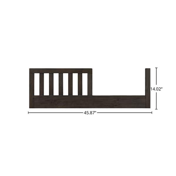 dimension image slide 1 of 2, Bello 46" Wide Cottage Crib Toddler Rail