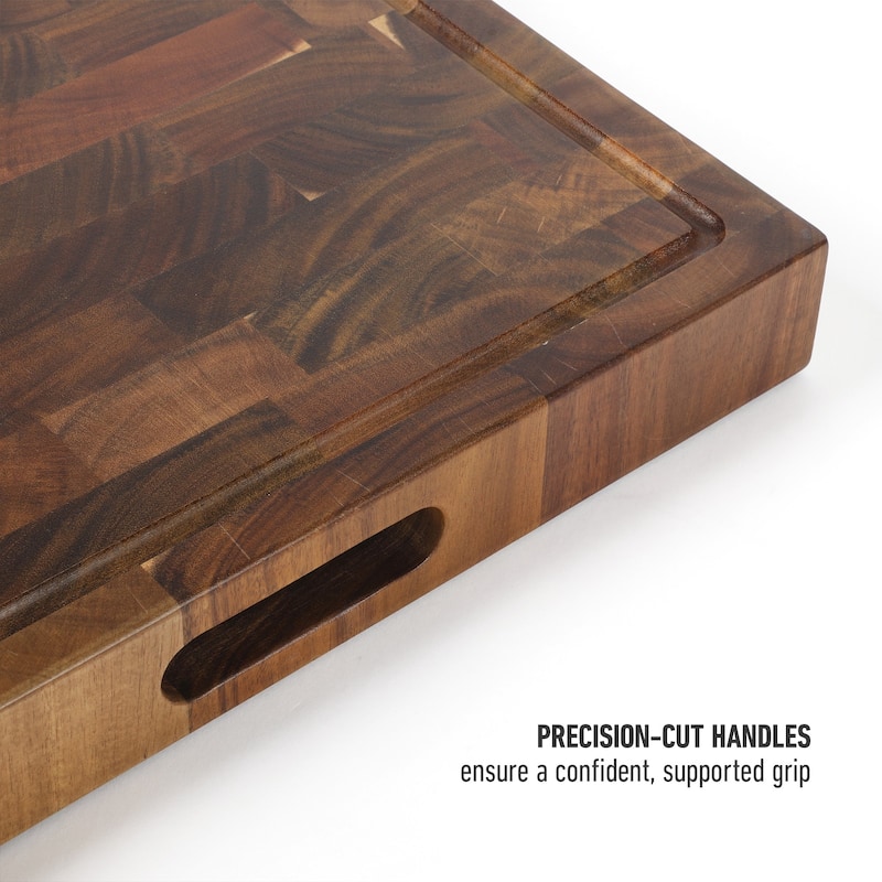 Calphalon Edge Guard Large 20 x 15, 18 x 12, or 13.6 x 9.5in End Grain Acacia Wood Cutting Board