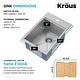 preview thumbnail 24 of 30, Kraus 15 in. Topmount Workstation Stainless Steel Outdoor Kitchen Sink