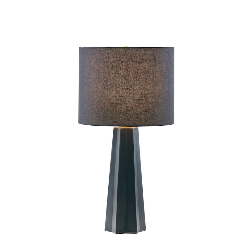 INK+IVY Athena Geometric Ceramic Table Lamp