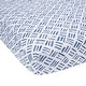 preview thumbnail 3 of 5, Lambs & Ivy 3-Piece Navy Blue Zebra/Crosshatch Organic Crib Bedding Set Bundle