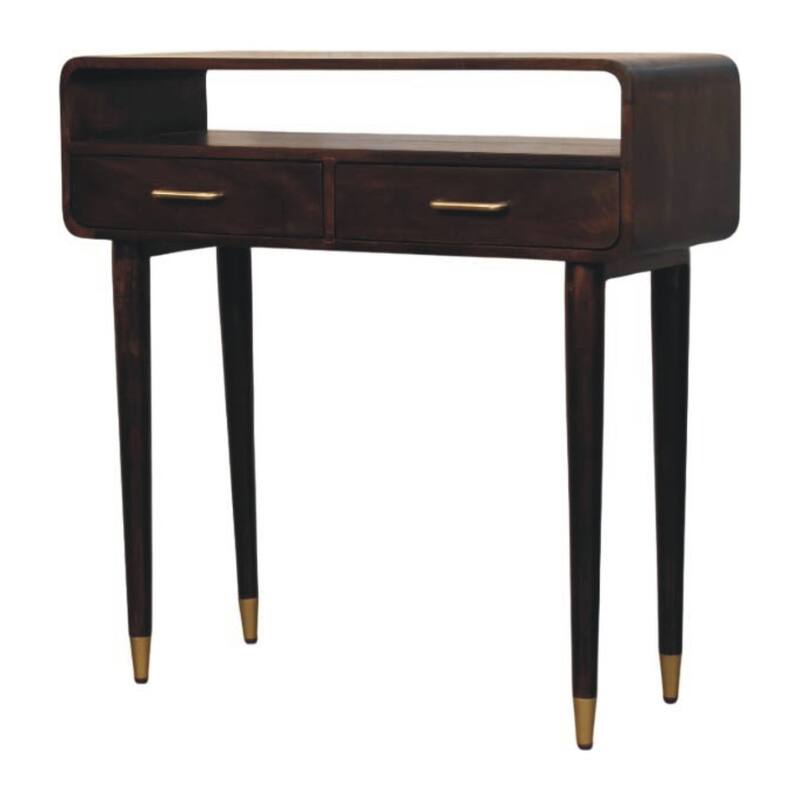 Artisan Furniture Solid Wood Astor 2-Drawer Nightstand ,Brown