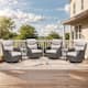 Option Brown Rattan - Beige Cushion