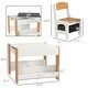 preview thumbnail 11 of 11, Kids chairs and table for reading or Drawing on a Blackboard - 24.2" L x 24.2" W x 18.9" H